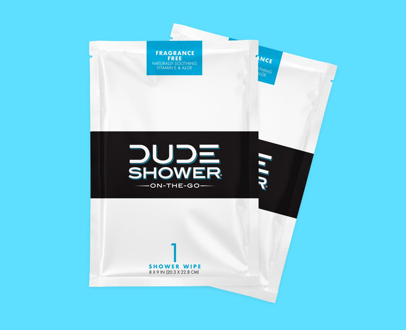 DUDE Shower On-The-Go Fragrance Free 1-pack